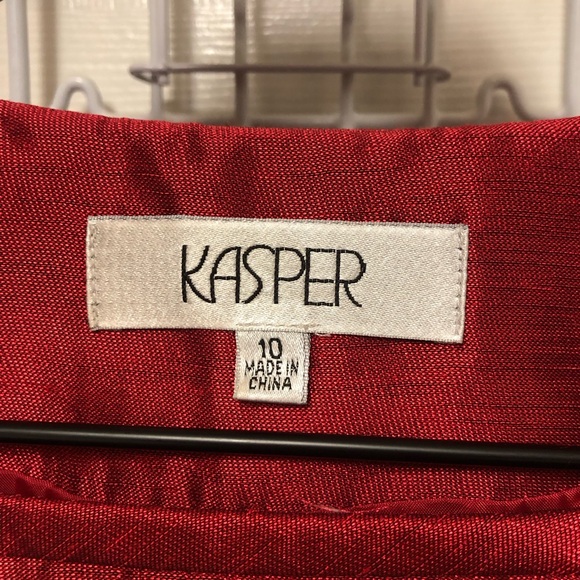 KASPER Two Piece Formal Cranberry Women’s Suit - Picture 8 of 15